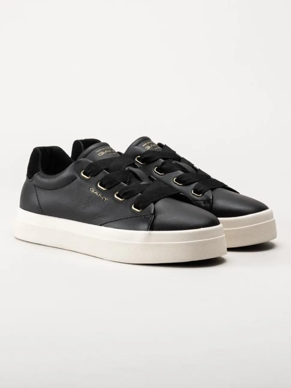 Gant Footwear - Avona Sneaker - Svarta sneakers i skinn