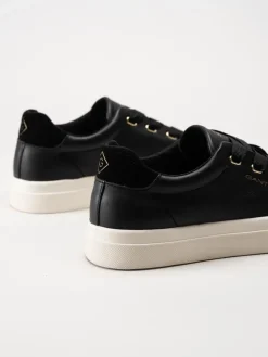 Gant Footwear - Avona Sneaker - Svarta sneakers i skinn