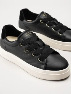 Gant Footwear - Avona Sneaker - Svarta sneakers i skinn