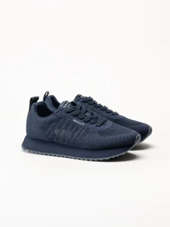 Gant Footwear - Bevinda - Marinblå sneakers i stickad textil