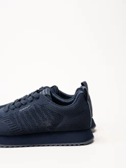 Gant Footwear - Bevinda - Marinblå sneakers i stickad textil