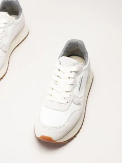 Gant Footwear - Bevinda - Offwhite sneakers i mocka och textil