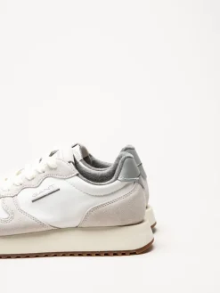 Gant Footwear - Bevinda - Offwhite sneakers i mocka och textil