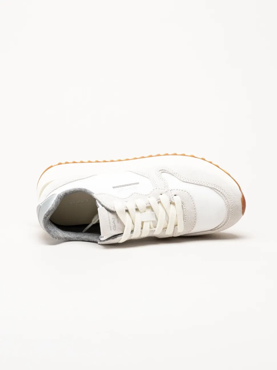 Gant Footwear - Bevinda - Offwhite sneakers i mocka och textil