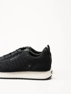 Gant Footwear - Bevinda - Svarta sneakers i stickad textil