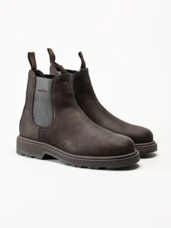 Gant Footwear - Blisdor - Mörkbruna chelsea boots i oljad nubuck