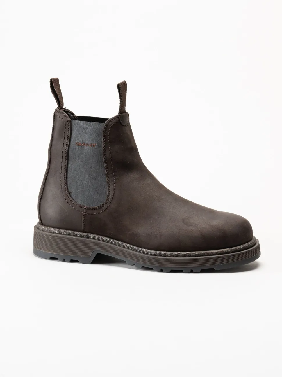 Gant Footwear - Blisdor - Mörkbruna chelsea boots i oljad nubuck