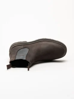 Gant Footwear - Blisdor - Mörkbruna chelsea boots i oljad nubuck