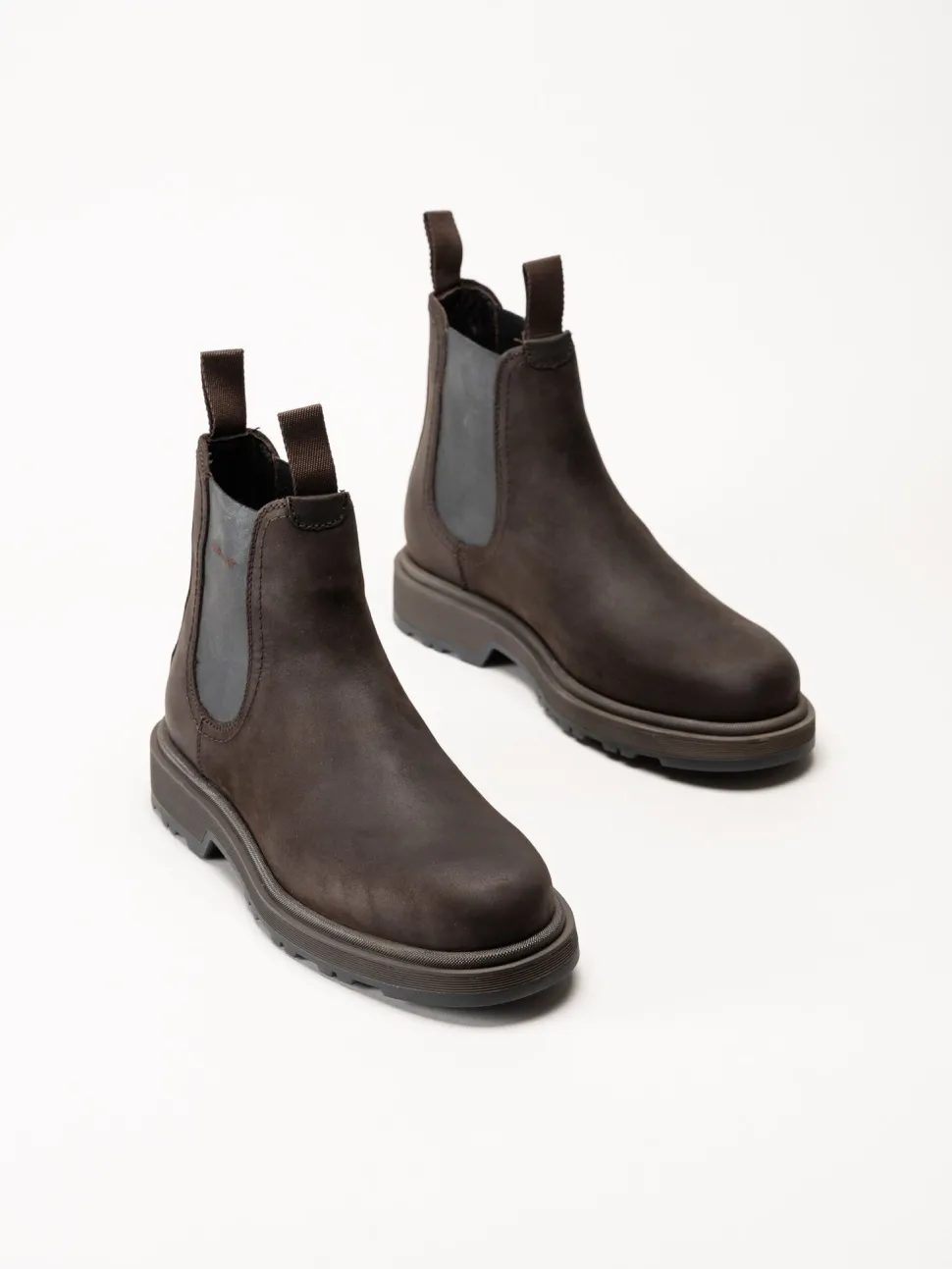 Gant Footwear - Blisdor - Mörkbruna chelsea boots i oljad nubuck