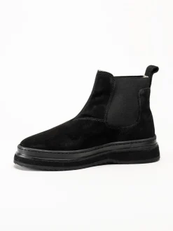 Gant Footwear - Blistown - Svarta fodrade boots i mocka