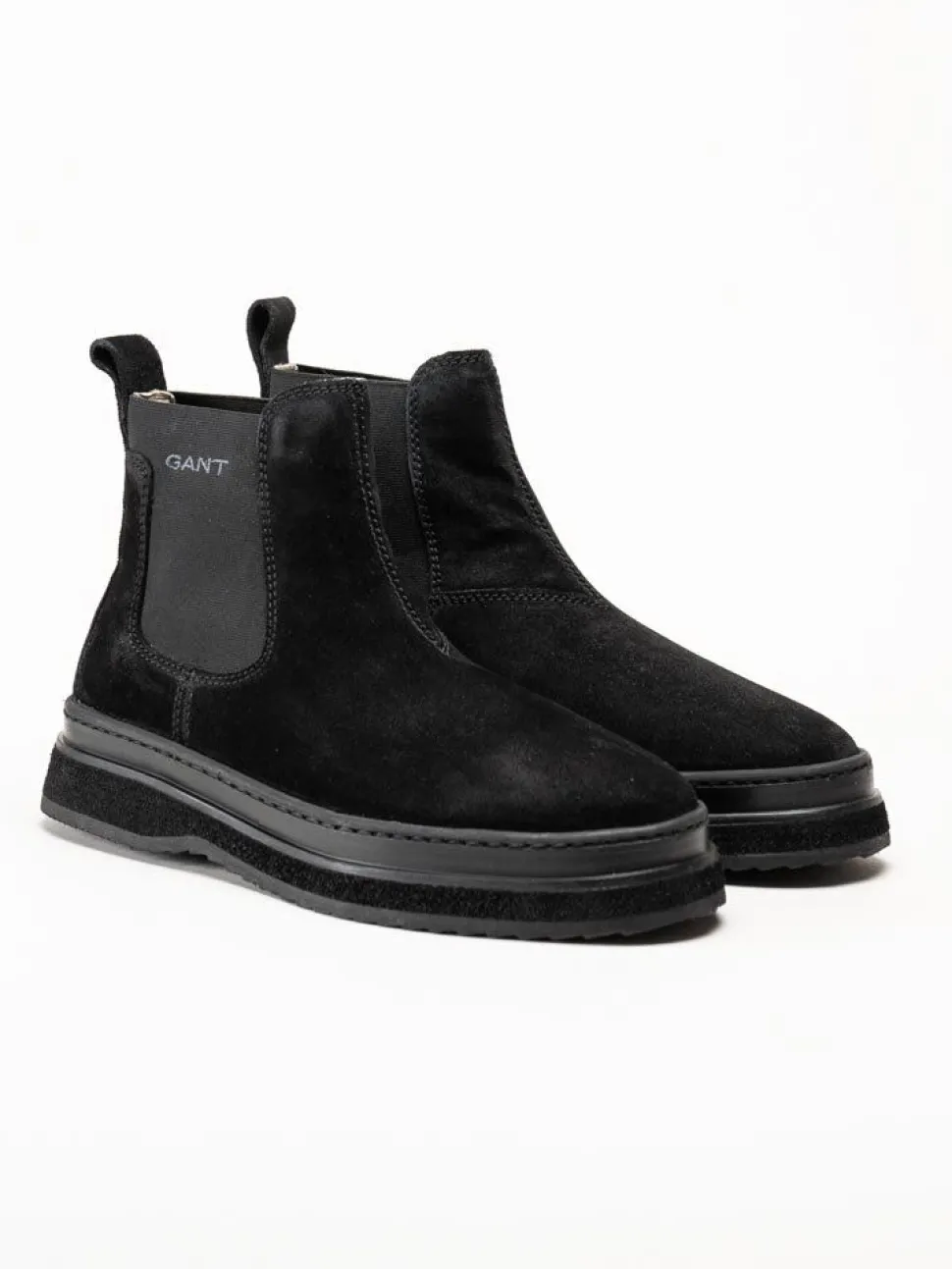 Gant Footwear - Blistown - Svarta fodrade boots i mocka