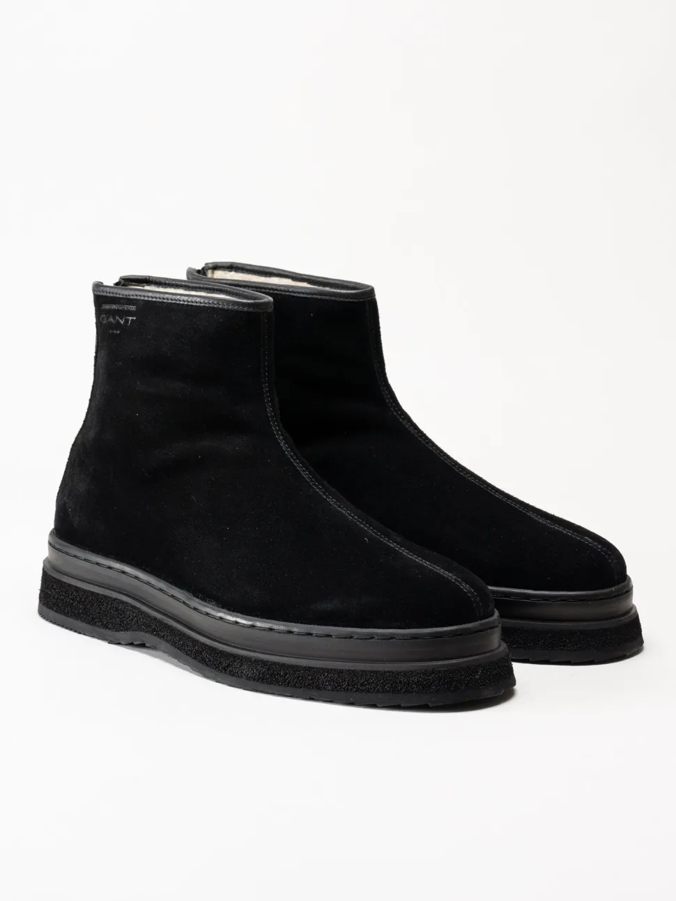 Gant Footwear - Blistown - Svarta varmfodrade boots i mocka