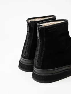 Gant Footwear - Blistown - Svarta varmfodrade boots i mocka