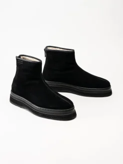 Gant Footwear - Blistown - Svarta varmfodrade boots i mocka