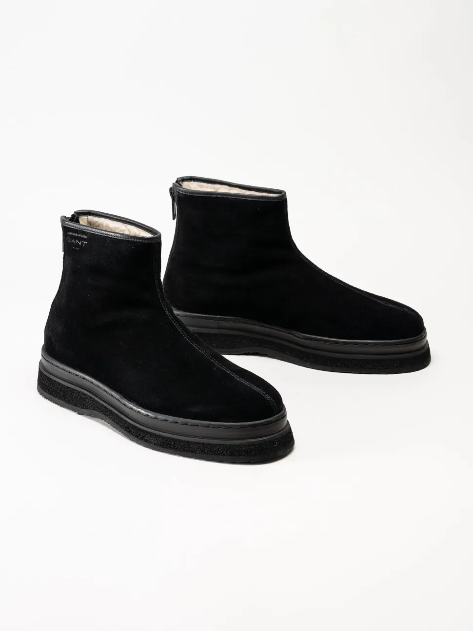 Gant Footwear - Blistown - Svarta varmfodrade boots i mocka
