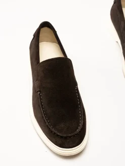 Gant Footwear - Boery - Mörkbruna loafers i mocka