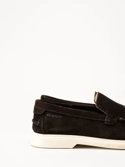 Gant Footwear - Boery - Mörkbruna loafers i mocka