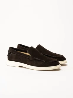 Gant Footwear - Boery - Mörkbruna loafers i mocka