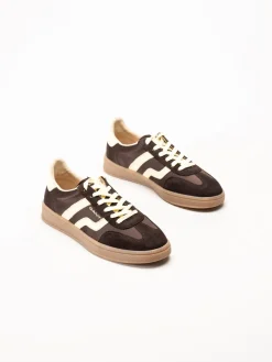 Gant Footwear - Cuzima - Mörkbruna retro sneakers