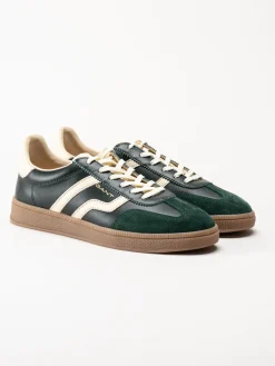 Gant Footwear - Cuzima Sneaker - Gröna retro sneakers i skinn och mocka
