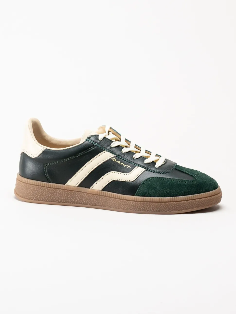 Gant Footwear - Cuzima Sneaker - Gröna retro sneakers i skinn och mocka