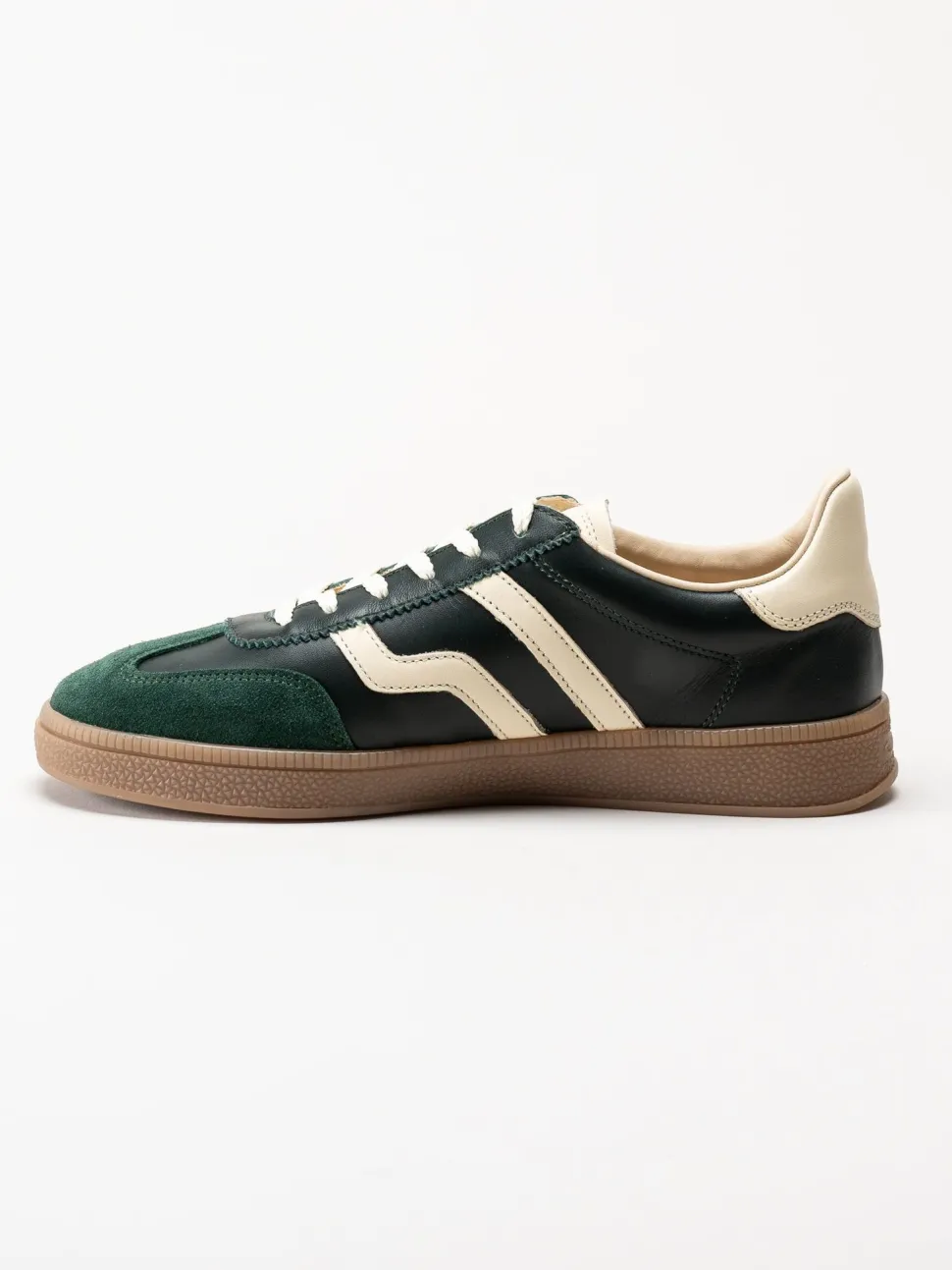 Gant Footwear - Cuzima Sneaker - Gröna retro sneakers i skinn och mocka