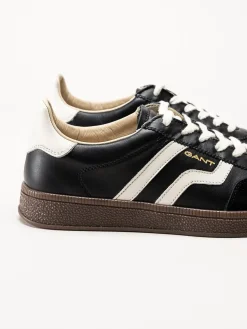Gant Footwear - Cuzima sneaker - Svarta retro sneakers i skinn och mocka