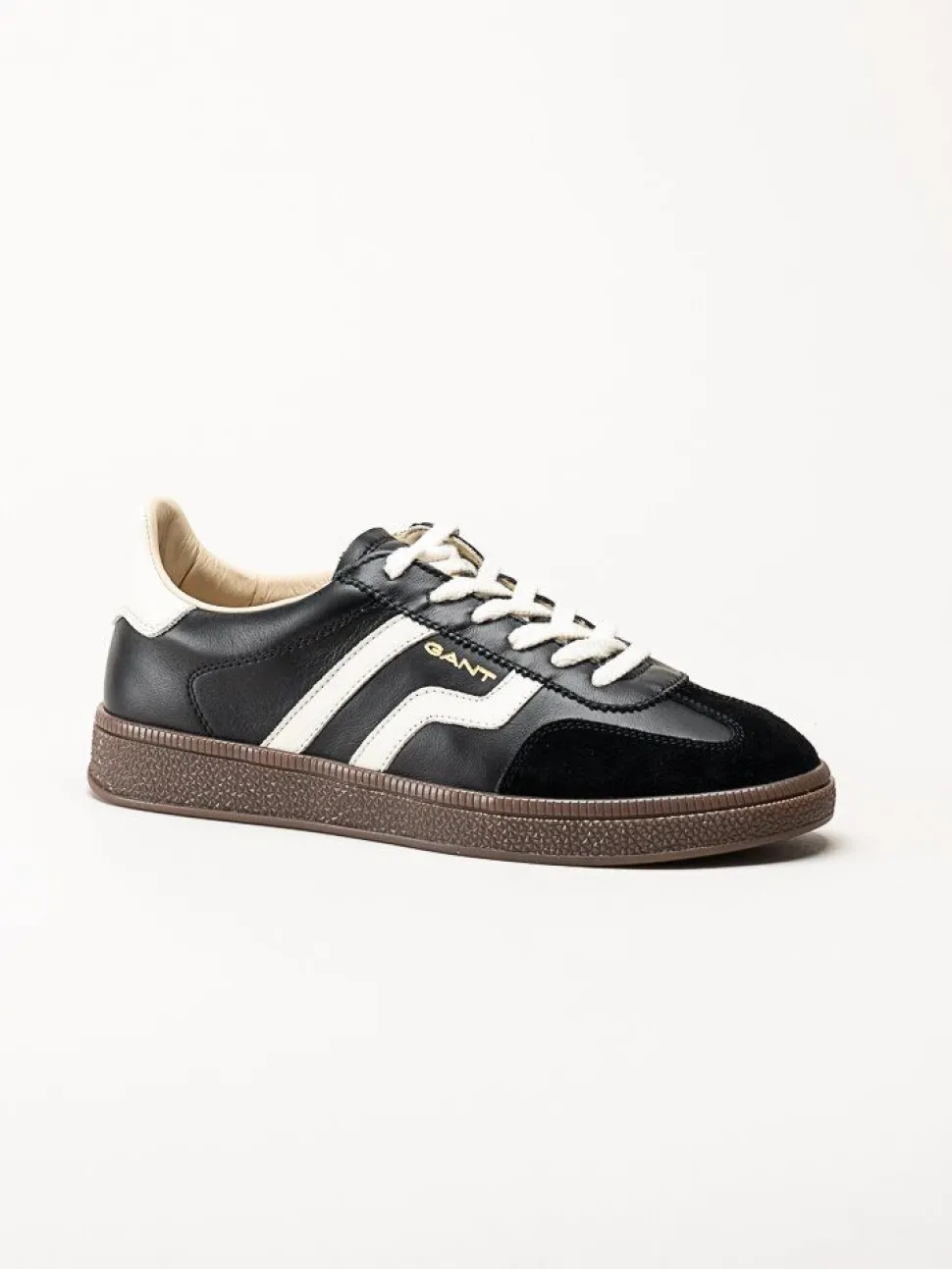 Gant Footwear - Cuzima sneaker - Svarta retro sneakers i skinn och mocka