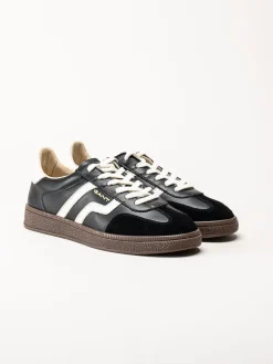 Gant Footwear - Cuzima sneaker - Svarta retro sneakers i skinn och mocka