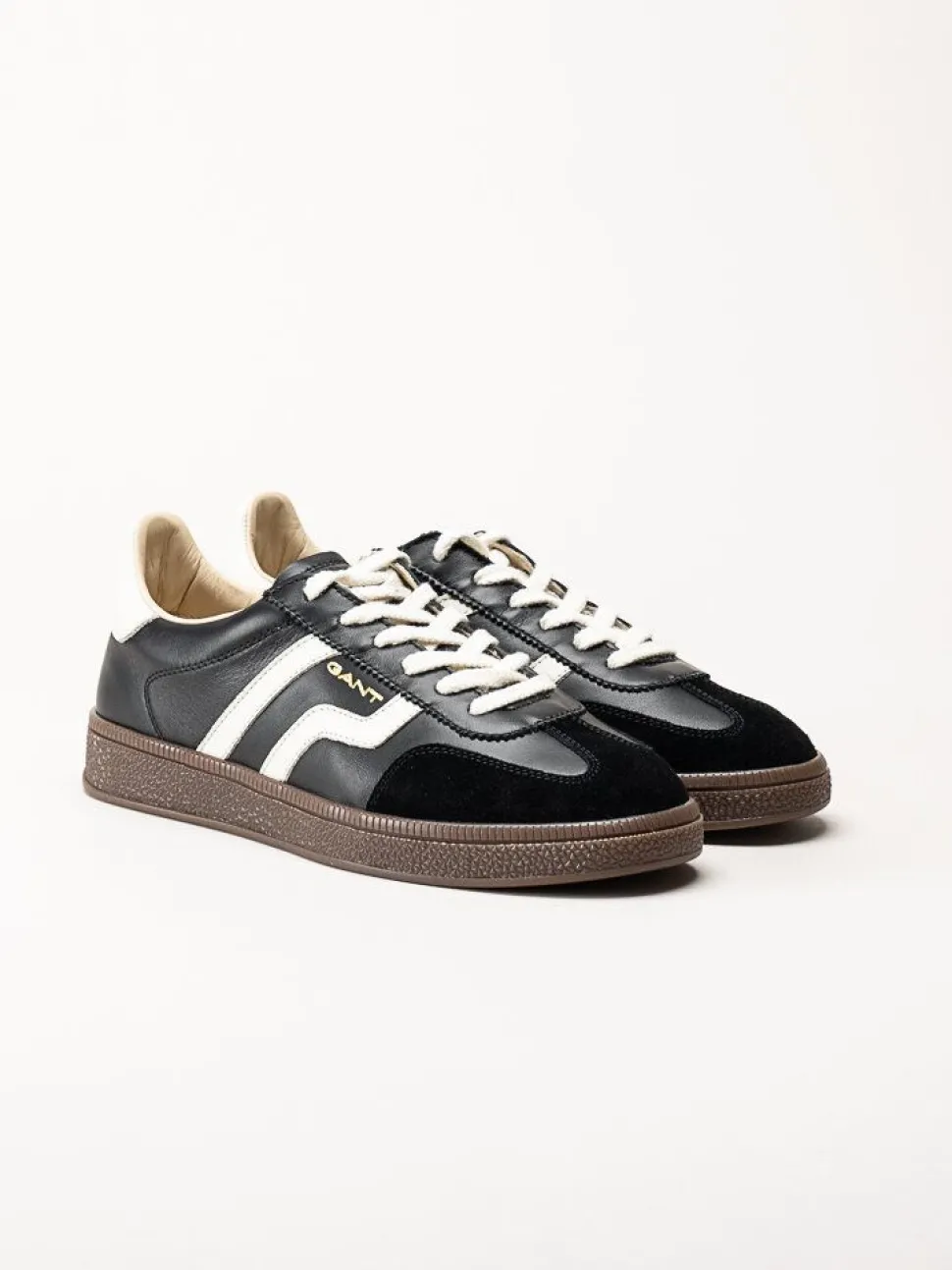 Gant Footwear - Cuzima sneaker - Svarta retro sneakers i skinn och mocka