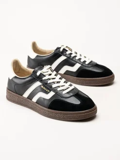 Gant Footwear - Cuzima sneaker - Svarta retro sneakers i skinn och mocka