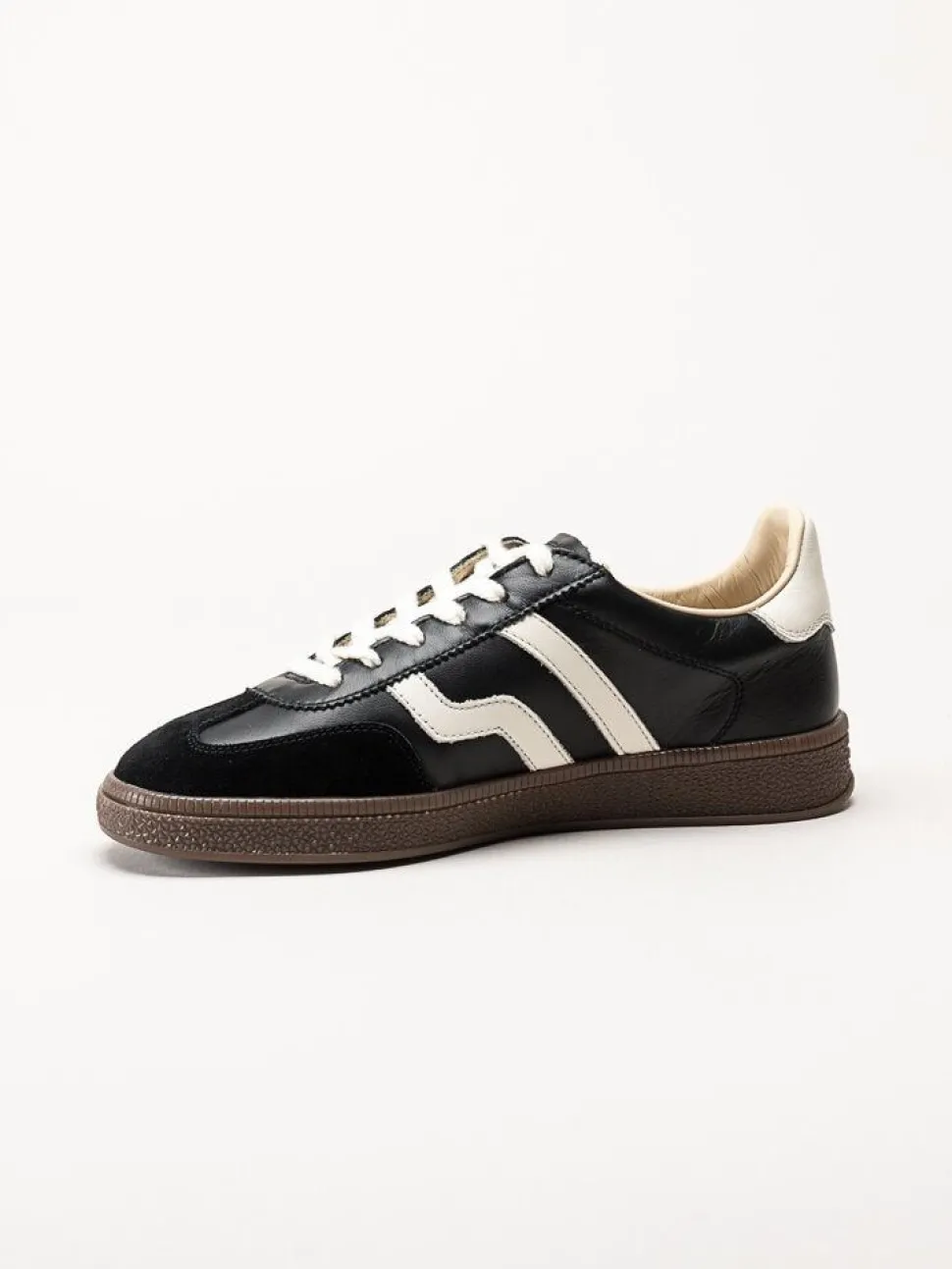 Gant Footwear - Cuzima sneaker - Svarta retro sneakers i skinn och mocka