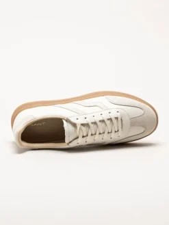 Gant Footwear - Cuzima - Vita retro sneakers i skinn och mocka