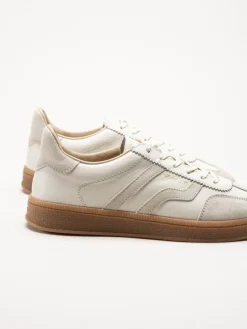 Gant Footwear - Cuzima - Vita retro sneakers i skinn och mocka