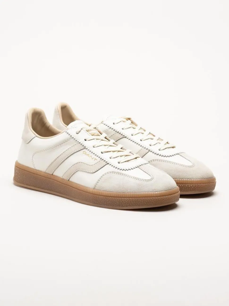 Gant Footwear - Cuzima - Vita retro sneakers i skinn och mocka