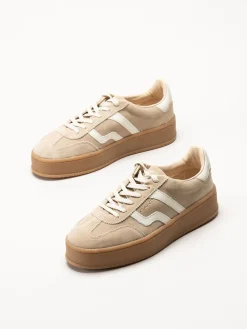 Gant Footwear - Cuzmani - Beige sneakers i mocka