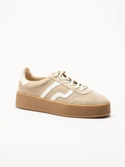 Gant Footwear - Cuzmani - Beige sneakers i mocka