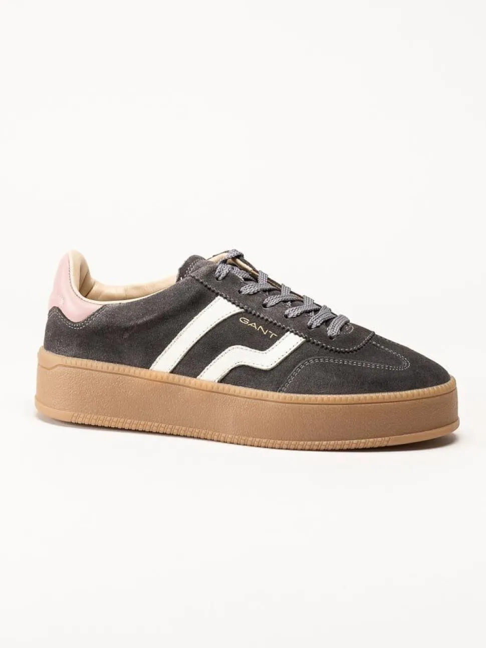 Gant Footwear - Cuzmani - Grå retro platåsneakers i mocka