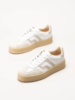 Gant Footwear - Cuzmani - Vita sneakers i skinn