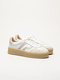 Gant Footwear - Cuzmani - Vita sneakers i skinn
