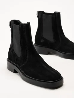 Gant Footwear - Fallwi - Svarta chelsea boots i mocka