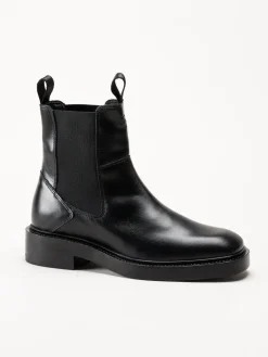 Gant Footwear - Fallwi - Svarta chelsea boots i skinn