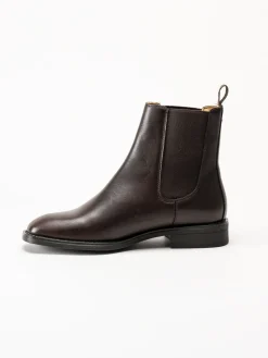 Gant Footwear - Fayy - Mörkbruna chelsea boots i skinn