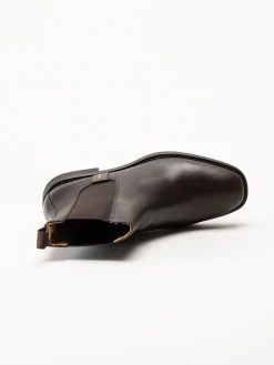 Gant Footwear - Fayy - Mörkbruna chelsea boots i skinn