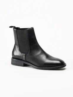 Gant Footwear - Fayy - Svarta chelsea boots i skinn