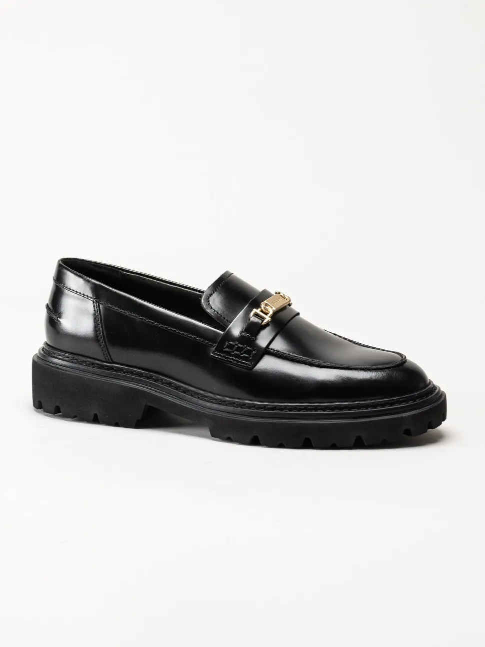 Gant Footwear - Ivyhill Low Lace Shoe - Svarta loafers i skinn