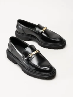 Gant Footwear - Ivyhill Low Lace Shoe - Svarta loafers i skinn