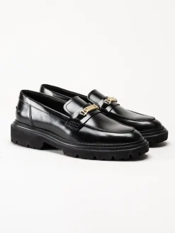 Gant Footwear - Ivyhill Low Lace Shoe - Svarta loafers i skinn