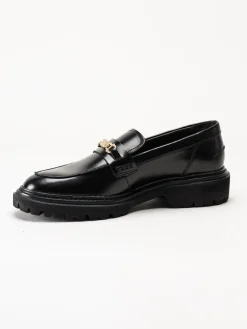 Gant Footwear - Ivyhill Low Lace Shoe - Svarta loafers i skinn