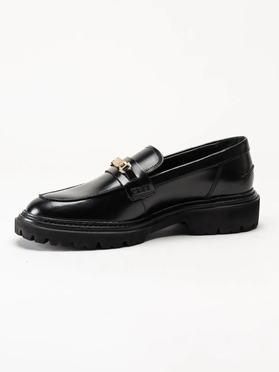Gant Footwear - Ivyhill Low Lace Shoe - Svarta loafers i skinn